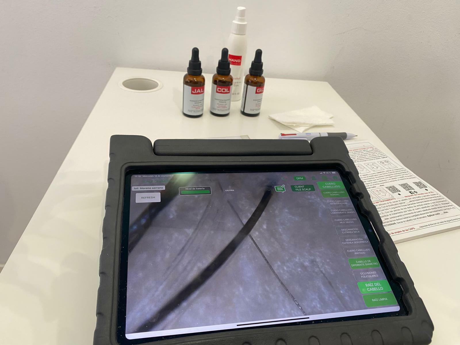 Servicio de Análisis capilar de Farmacia La Salle